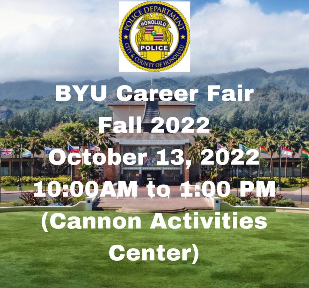 BYU Career Fair Honolulu Police Department