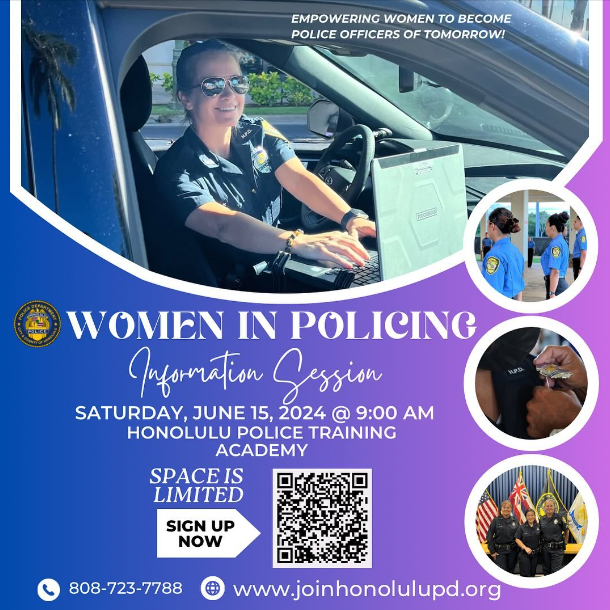 Women in Policing event graphic