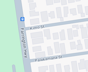 Google image of Farrington Highway and Kimo Street