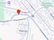 Google Map Picture of Hookui Street and Puowaina Drive