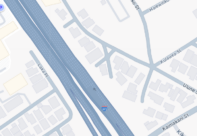 Google Maps image of H-1 Freeway, near Kaimakani Street overpass