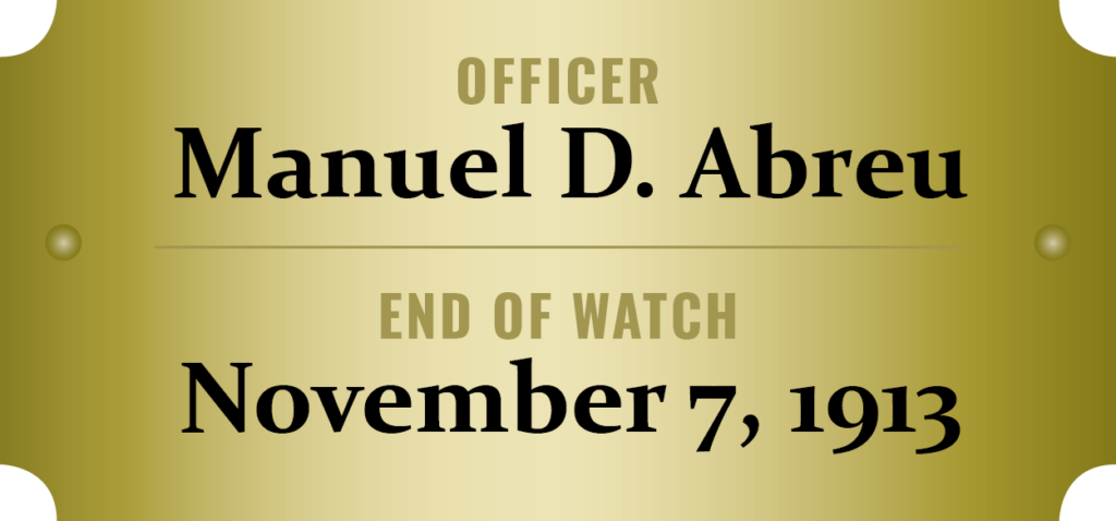 Fallen Officer Manuel D. Abreu