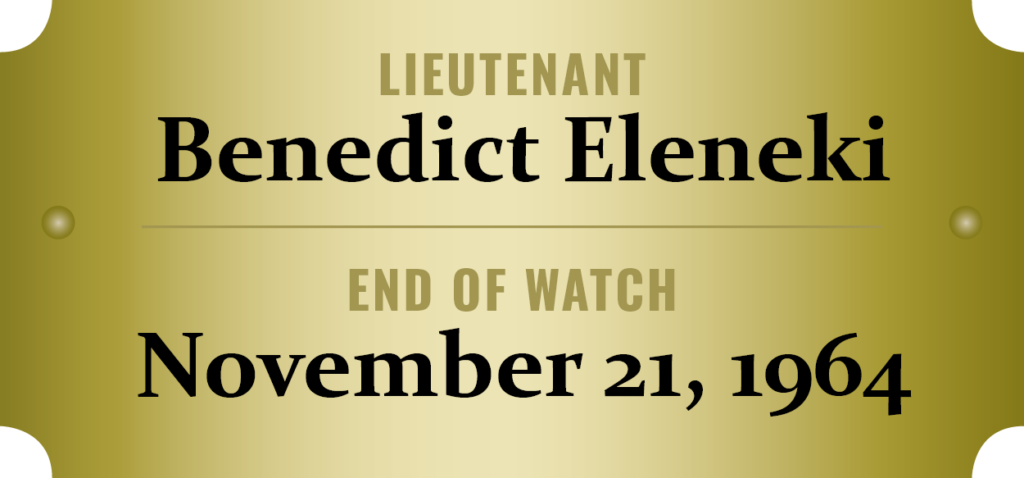 Fallen Lieutenant Benedict Eleneki