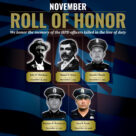 Roll of Honor - We honor the memory of the HPD officers killed in the line of duty.