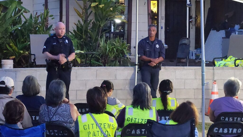 Neighborhood Security Watch Meeting lower Mililani