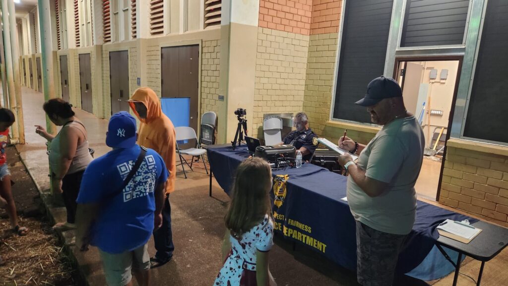 Officers provided free Keiki ID to the community