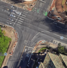 Google Maps image of the intersection of South King Street and Isenberg Street