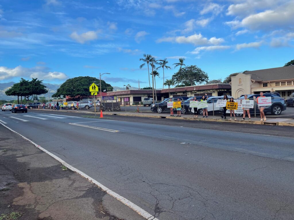 Students bringing awareness to traffic safety