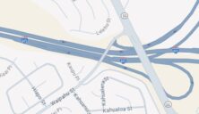 Google map image of H1 W Freeway and the Waipahu Street Overpass