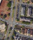 Google map image of Ka Uka Blvd and Waipio Uka St.