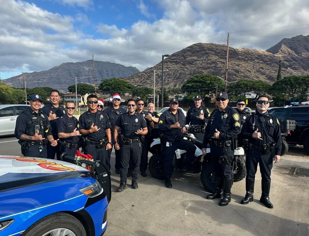 HPD Officers who participated in the Waianae Parade