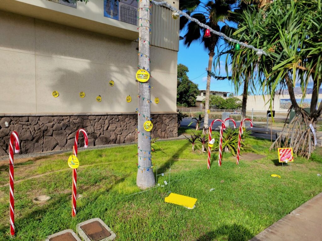 Waianae Station Decorations done by Waianae Boys and Girls Club