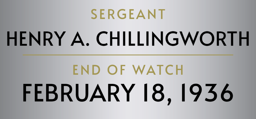 Sergeant Henry A. Chillingworth