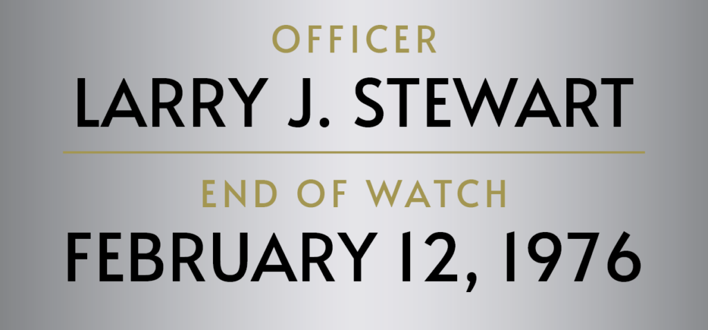 Officer Larry J. Stewart